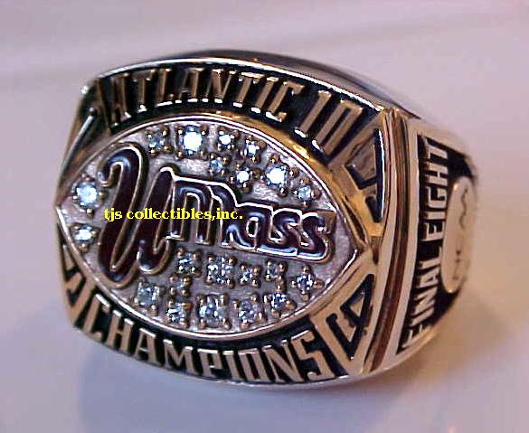 1999 UNIVERSITY OF MASS ATLANTIC 10 CHAMPIONSHIP RING