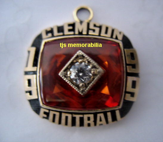 1999 CLEMSON TIGERS PEACH BOWL CHAMPIONSHIP PENDANT