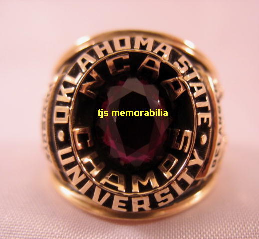 19XX OKLAHOMA STATE NATIONAL CHAMPIONSHIP PROTOTYPE RING