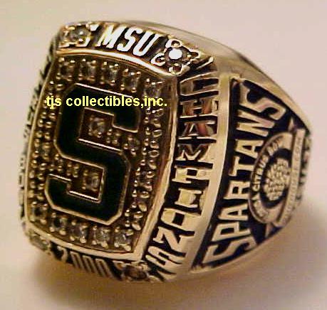 2000 MICHIGAN STATE SPARTANS CITRUS BOWL CHAMPIONSHIP RING !