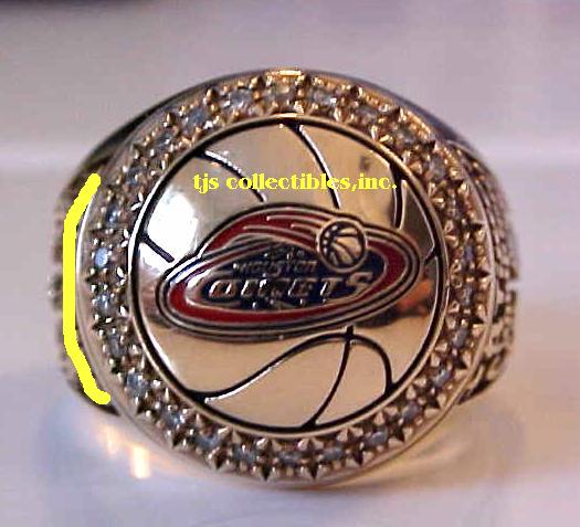 2000 HOUSTON COMETS  WNBA CHAMPIONSHIP RING