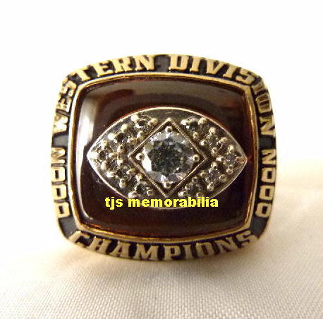 2000 AUBURN TIGERS WESTERN DIVISION CHAMPIONSHIP RING