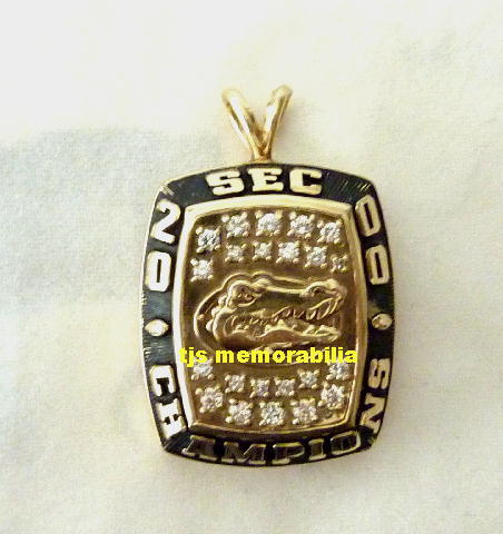 2000 FLORIDA GATORS SEC CHAMPIONSHIP RING TOP / PENDANT