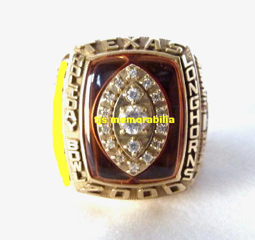 2000 TEXAS LONGHORNS HOLIDAY BOWL CHAMPIONSHIP RING