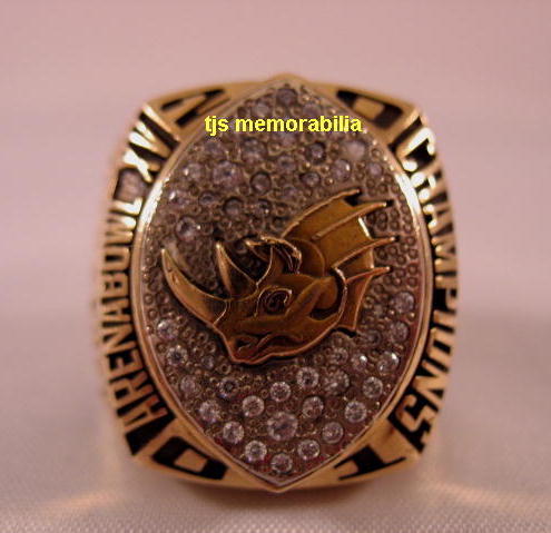 2001 GRAND RAPIDS RAMPAGE ARENA BOWL CHAMPIONSHIP RING