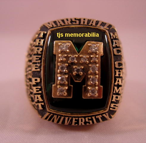 1999 MARSHALL THUNDERING HERD 3 PEAT MAC CHAMPIONSHIP RING
