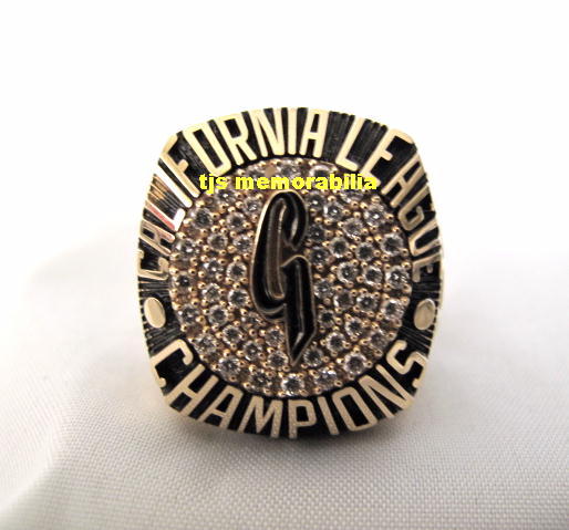 2001 CALIFORNIA LEAGUE GIANTS PLAYERS CHAMPIONSHIP RING