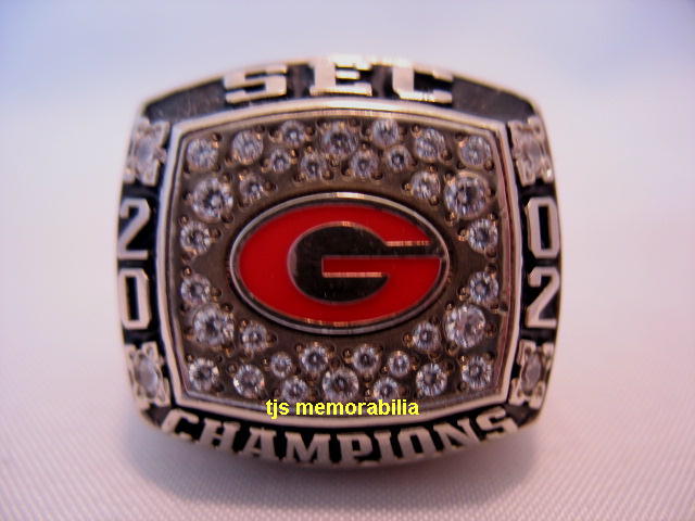 2002 GEORGIA BULLDOGS SEC CHAMPIONSHIP RING