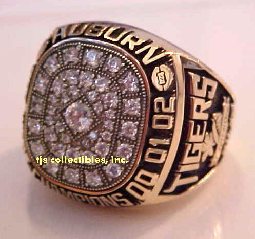 2002 AUBURN TIGERS SEC WEST CHAMPIONSHIP RING