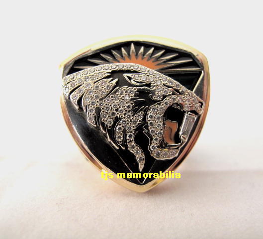 2002 SAN JOSE SABERCATS ARENA BOWL CHAMPIONSHIP RING