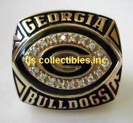 2002 GEORGIA BULL DOGS CAPITOL ONE BOWL CHAMPIONSHIP RING