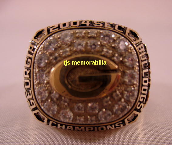 2004 GEORGIA BULLDOGS SEC CHAMPIONSHIP RING