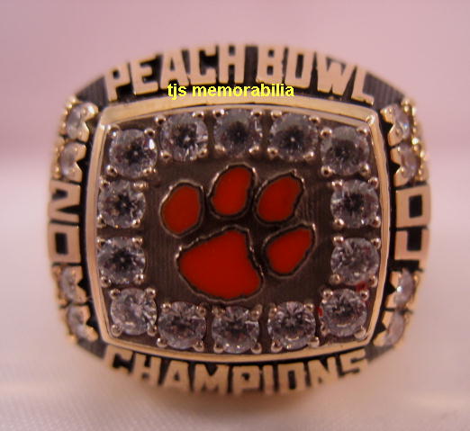 2004 CLEMSON TIGERS PEACH BOWL CHAMPIONSHIP RING