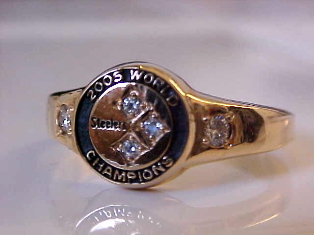 2005 PITTSBURGH STEELERS LADIES SUPER BOWL CHAMPIONSHIP RING