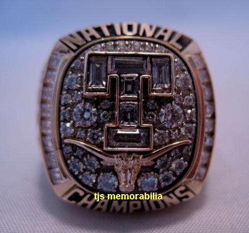 2005 TEXAS LONGHORNS WORLD SERIES NATIONAL CHAMPIONSHIP RING