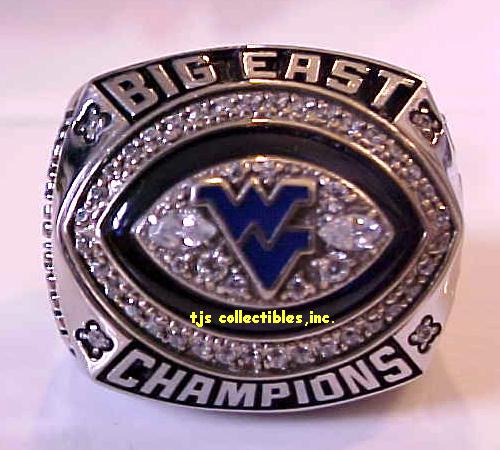 2005 WEST VIRGINIA MOUNTAINEERS BIG EAST CHAMPIONSHIP RING !