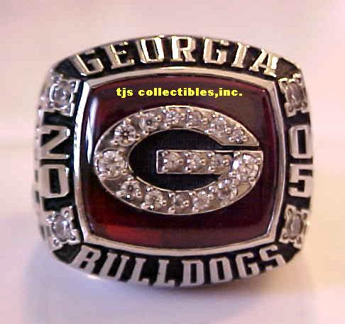 2005 GEORGIA BULLDOGS OUTBACK BOWL CHAMPIONSHIP RING