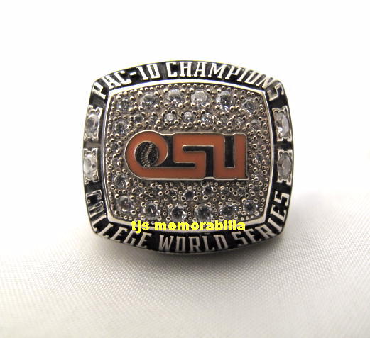 2005 OREGON STATE BEAVERS PAC 10 BASEBALL CHAMPIONSHIP RING