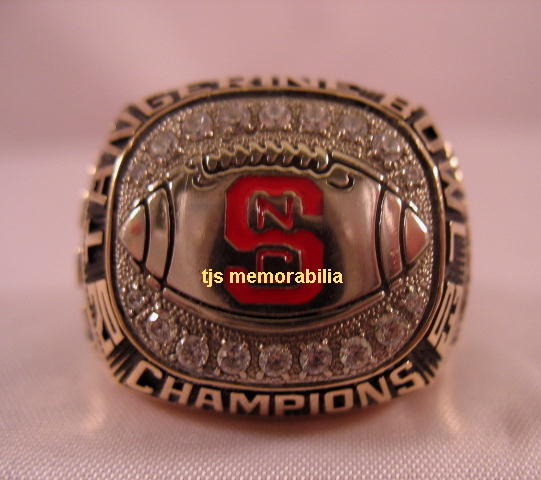 2003 NORTH CAROLINA WOLF PACK TANGERINE BOWL CHAMPIONSHIP RING