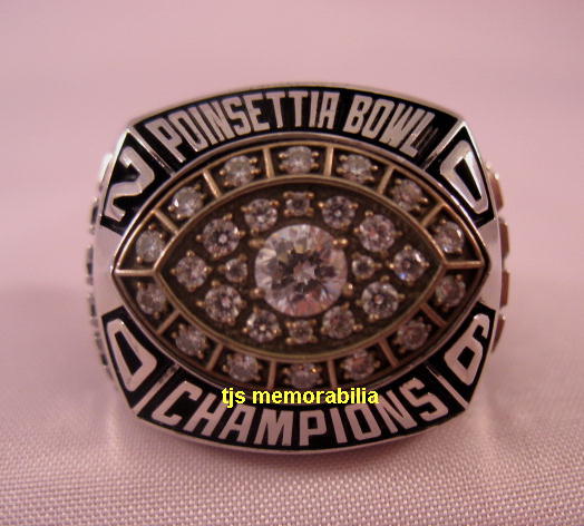 2006 TEXAS CHRISTIAN UNIVERSITY POINSETTIA BOWL CHAMPIONSHIP RING