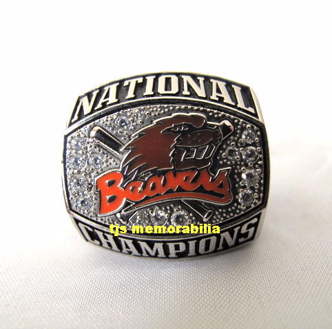 2006 OREGON STATE BEAVERS NATIONAL BASEBALL CHAMPIONSHIP RING