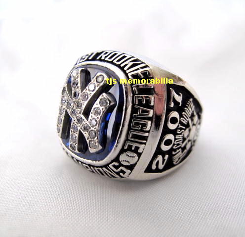 2007 NY YANKEES GULF COAST ROOKIE LEAGUE CHAMPIONSHIP RING 