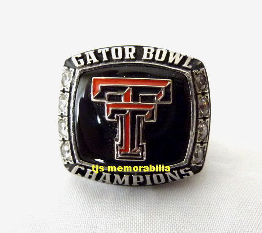 2007 TEXAS TECH RED RAIDERS GATOR BOWL CHAMPIONSHIP RING 