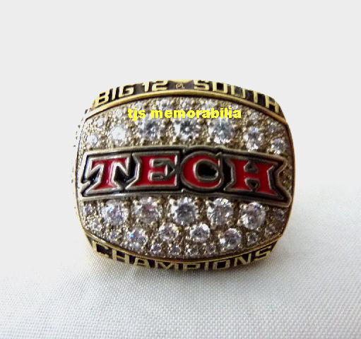 2008 TEXAS TECH RED RAIDERS BIG 12  CHAMPIONSHIP RING