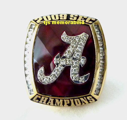 2009 ALABAMA CRIMSON TIDE SEC CHAMPIONSHIP RING PLAYER