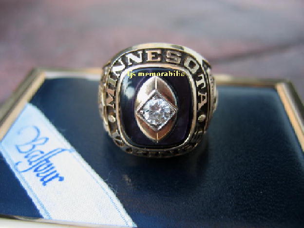 1969 MINNESOTA VIKINGS NFC CHAMPIONSHIP RING