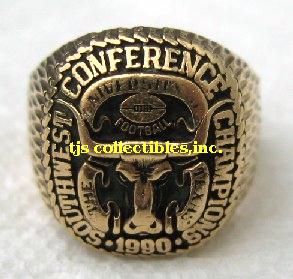 1990 TEXAS LONGHORNS SWC CHAMPIONSHIP RING