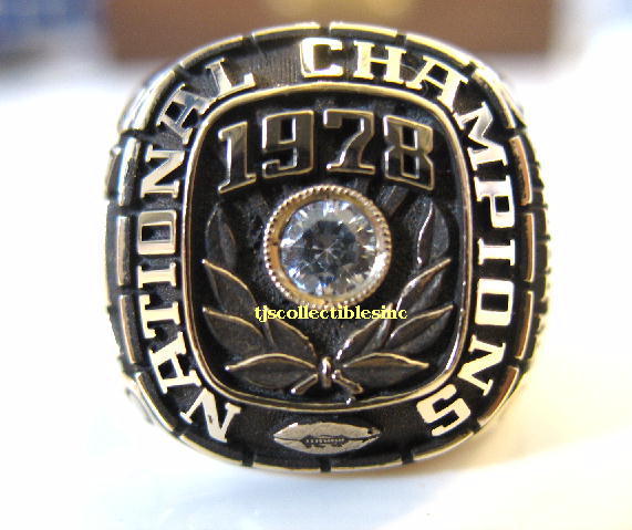 1978 ALABAMA CRIMSON TIDE NATIONAL CHAMPIONSHIP RING