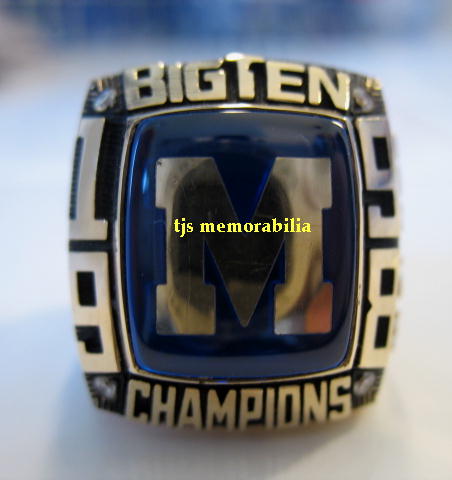 1998 MICHIGAN WOLVERINES BIG TEN CHAMPIONSHIP RING