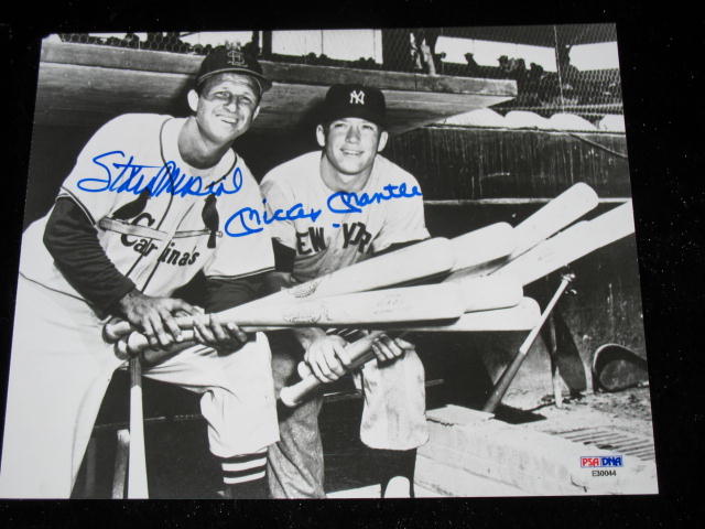 MICKEY MANTLE STAN MUSIAL 8 X 10 PHOTO