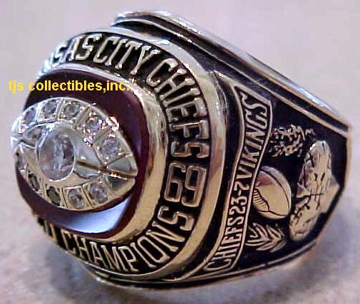 1969 KC CHIEFS SUPERBOWL IV CHAMPIONSHIP RING