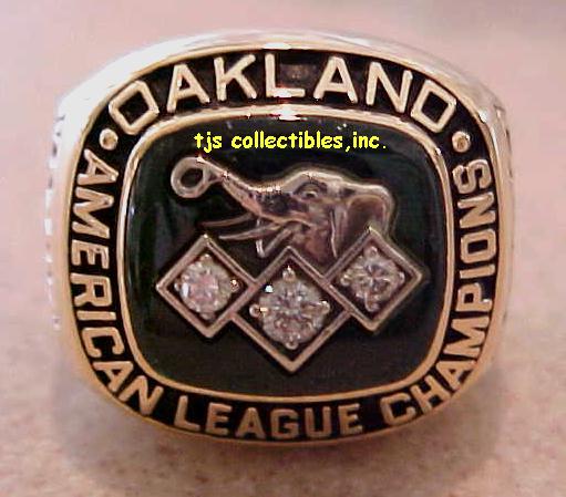 1990 OAKLAND A'S AL CHAMPIONSHIP RING