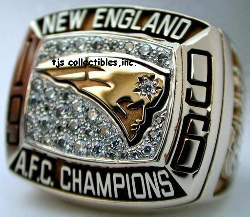 1996 NEW ENGLAND PATRIOTS AFC CHAMPIONSHIP RING !