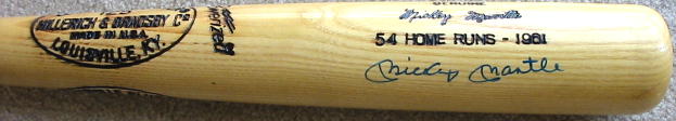 MICKEY MANTLE & ROGER MARIS BAT