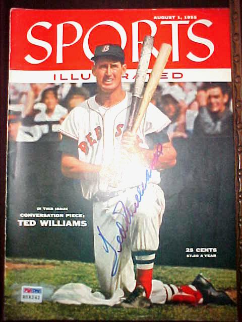Ted Williams Signed 1955 Sports Illustrated Original Cover !
