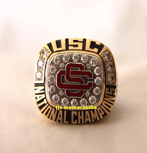 1970-71-72-73  USC TROJANS 4-PEAT WORLD SERIES NATIONAL CHAMPIONSHIP RING 