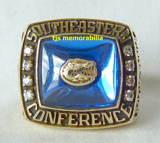 2001 FLORIDA GATORS SEC BACK TO BACK CHAMPIONSHIP RING