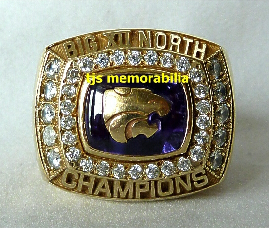 2001 KANSAS STATE WILDCATS BIG 12 NORTH CHAMPIONSHIP RING