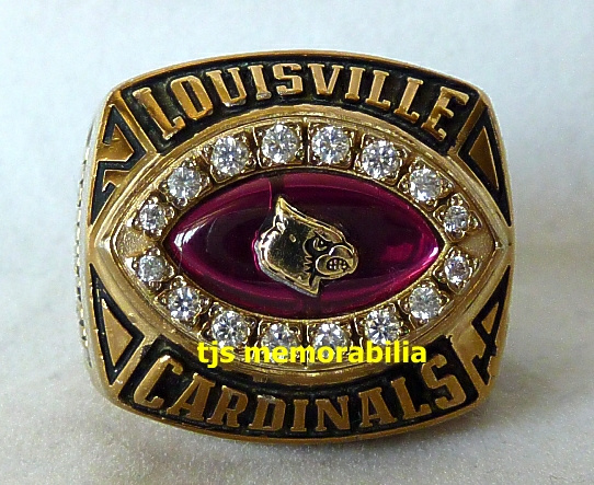 2004 LOUISVILLE CARDINALS LIBERTY BOWL CHAMPIONSHIP RING