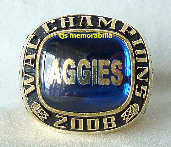 2008 UTAH STATE AGGIES WAC CHAMPIONSHIP RING