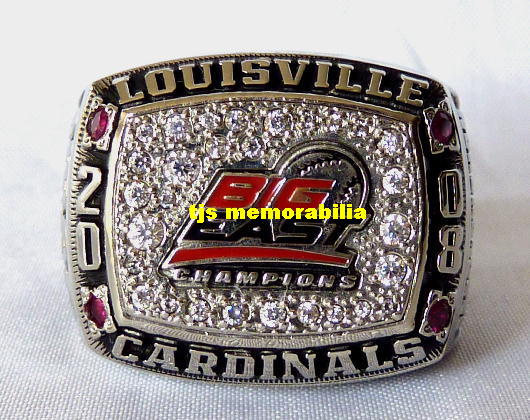 2008 LOUISVILLE CARDINALS BIG EAST CHAMPIONSHIP RING