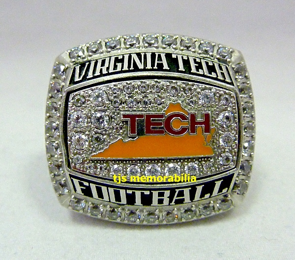 2009 VIRGINIA TECH HOKIES CHICK FIL A BOWL CHAMPIONSHIP RING