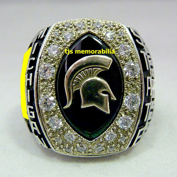 2009 MICHIGAN STATE SPARTANS CAPITAL ONE BOWL CHAMPIONSHIP RING