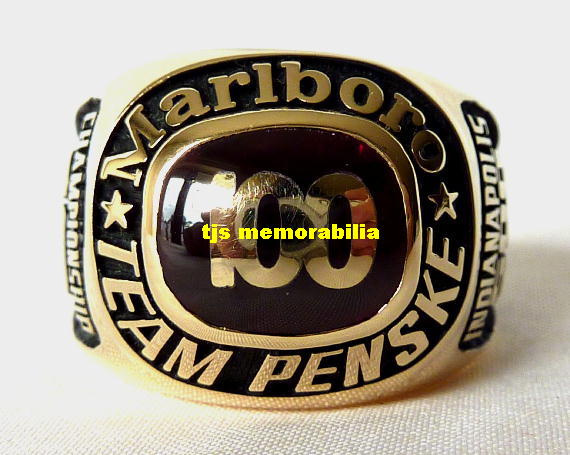 2000 MARLBORO TEAM PENSKE 100TH INDY GRAND PRIX CHAMPIONSHIP RING