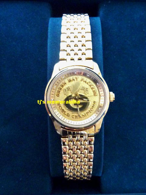 1996 GREEN BAY PACKERS SUPER BOWL XXXI CHAMPIONSHIP WATCH - LADIES