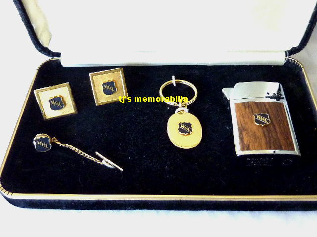 1974 CHICAGO NHL ALL STAR GAME CUFF LINKS , ETC.
